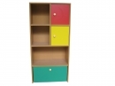 Стеллаж детский «СВЕТОФОР» для игрушек и пособий ФАСАД ЦВЕТНОЙ или БУК 