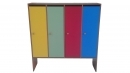 Шкаф детский 4-х секционный для одежды «СКАЗКА» ЛДСП ЦВЕТНОЙ ФАСАД 