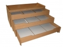 Кровать - ТУМБА детская трехъярусная выкатная 